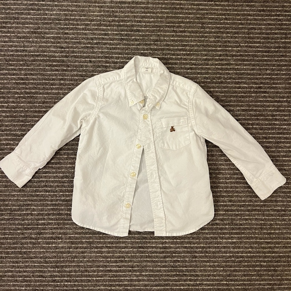 White Button Dress Shirt 3T